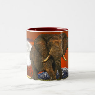 Wild Africa Animal-lovers Big Five Two-Tone Coffee Mug
