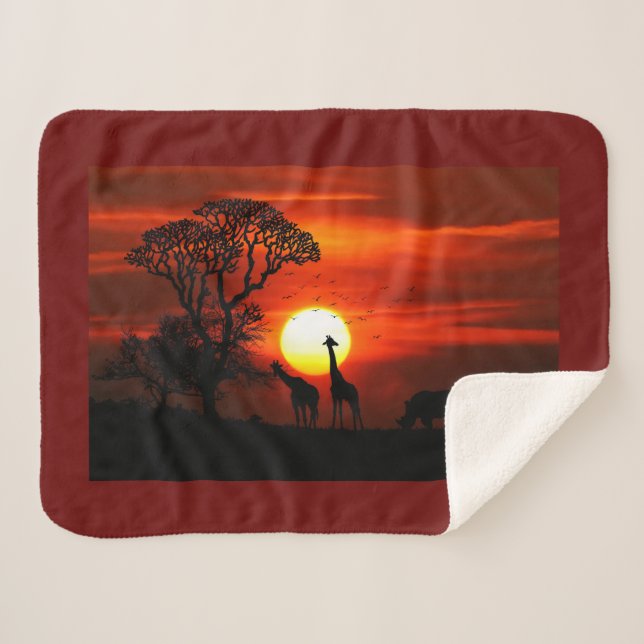 Wild Africa Baby Blanket Small (Front (Horizontal))
