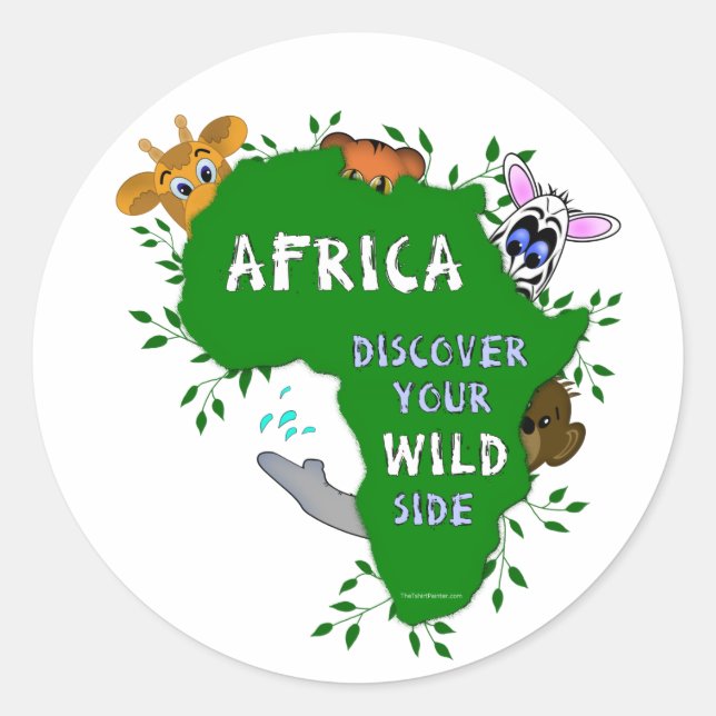 Wild Africa Classic Round Sticker (Front)