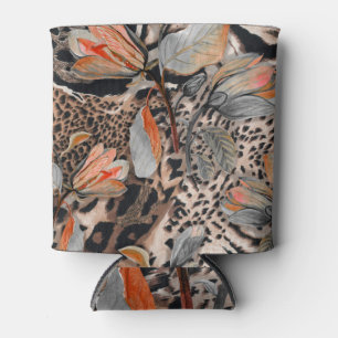 Wild African Animal Skin Pattern Can Cooler
