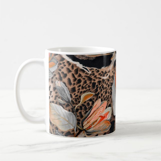 Wild African Animal Skin Pattern Coffee Mug (Left)