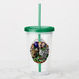 Wild African Savanna Animals Acrylic Tumbler