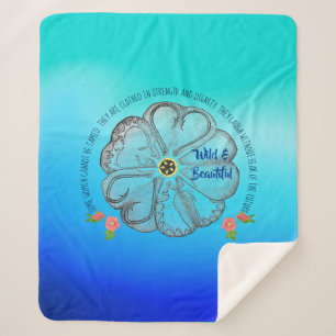 Wild and Beautiful Sherpa Blanket