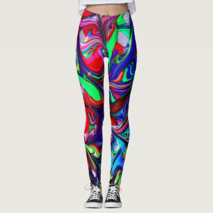 Wild and Crazy abstract design Leggings