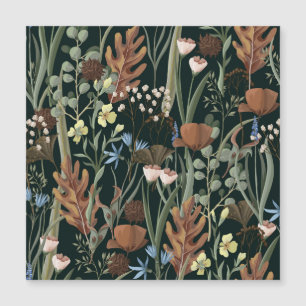 Wild and Dried Flowers Pattern.
