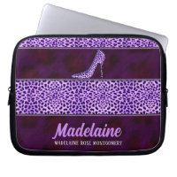 Wild and Feminine Purple Cheetah Print