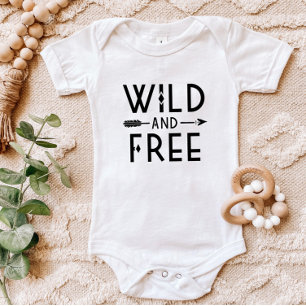 Wild and Free Baby Bodysuit