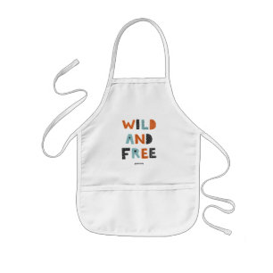 Wild and Free   Doodle Letters Kids Apron
