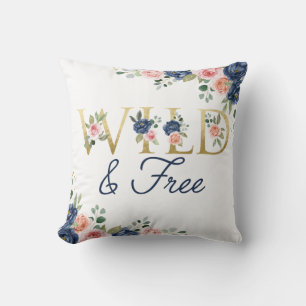 Wild and Free Flowers Cushion