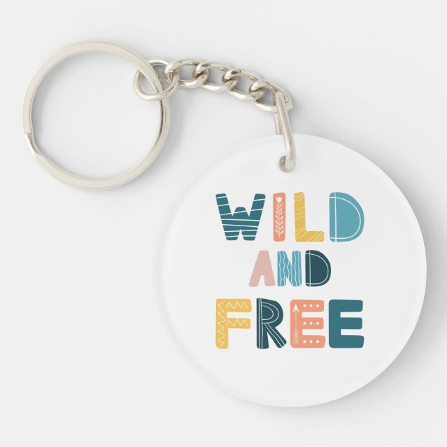 Wild and Free Key Ring (Front)