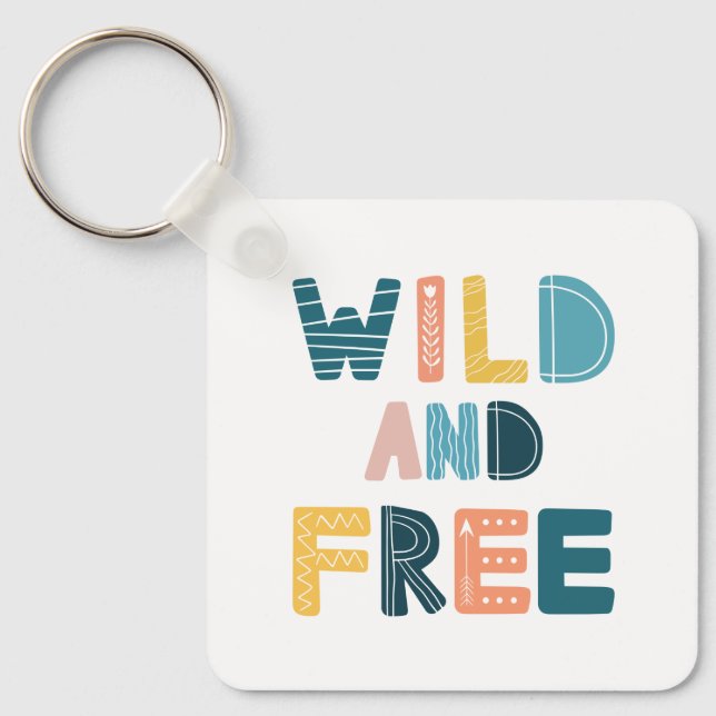 Wild and Free Key Ring (Front)