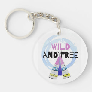 Wild and Free Key Ring