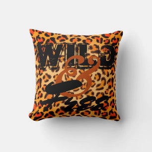 Wild and Free -Leopard Print Cushion