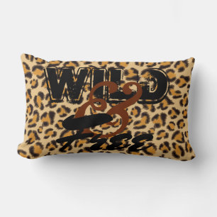 Wild and Free -Leopard Print Lumbar Cushion