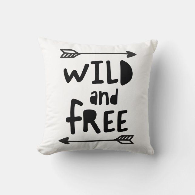 Wild and Free Pillow (Front)