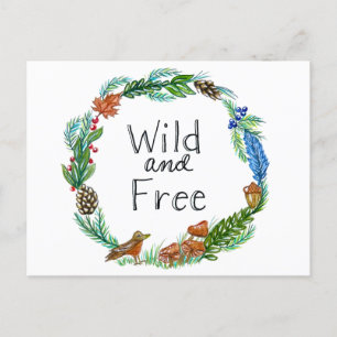 Wild and Free Postcard