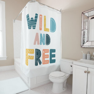 Wild and Free Shower Curtain