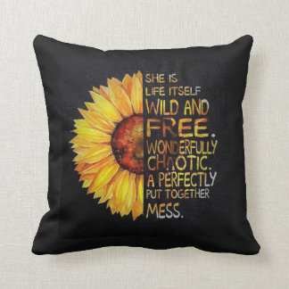 Wild and free throw pullow cushion