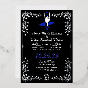 Wild and Free, Together We Ride Skeleton Wedding
