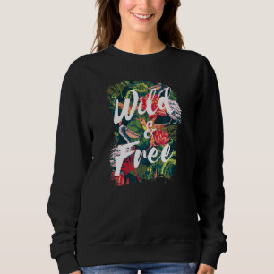 Wild And Free Vintage Distressed Pelican Bird Mcm Sweatshirt