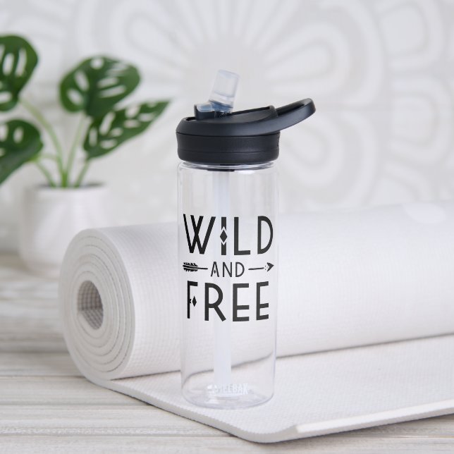 Wild and Free Water Bottle (Yoga)