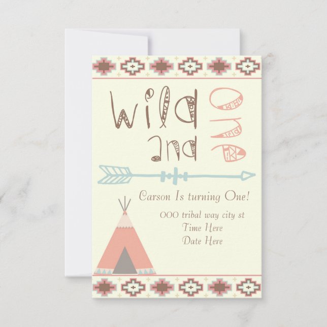Wild and One Invitation (Front)