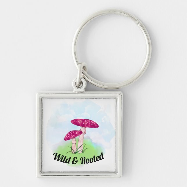Wild and Rooted  Key Ring (Front)