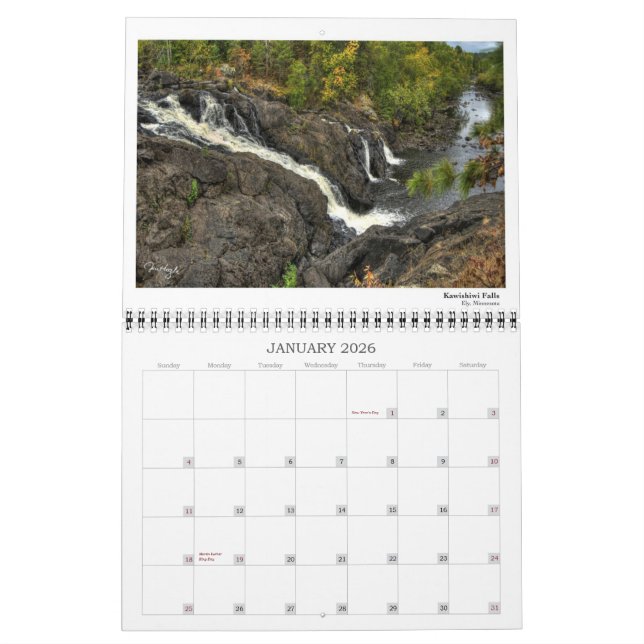 Wild and Rural Minnesota Calendar (Jan 2026)