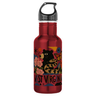 Wild And Wonderful West Virginia Folk Art 532 Ml Water Bottle