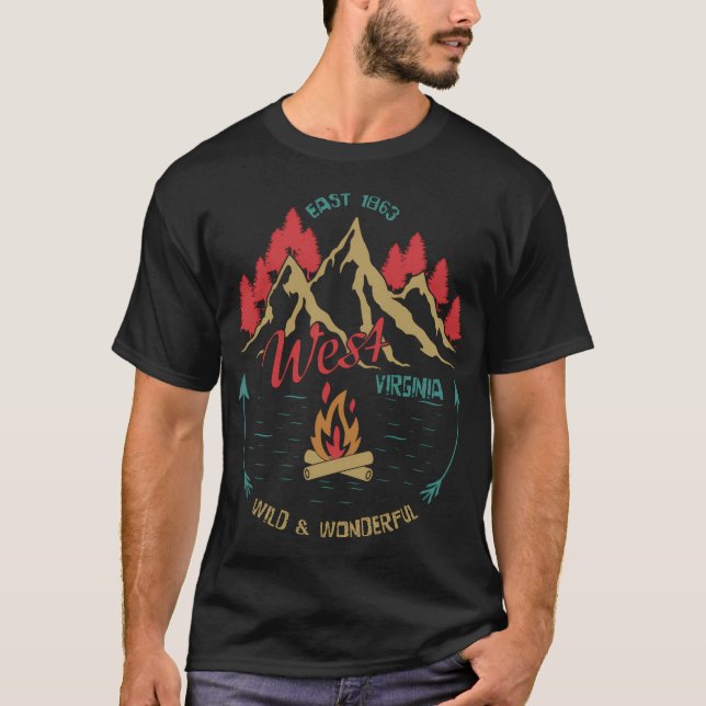 Wild And Wonderful West Virginia T-Shirt (Front)