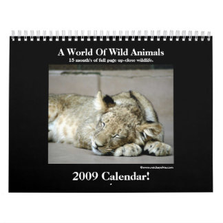 Wild Animal 2009 Calendar! Calendar