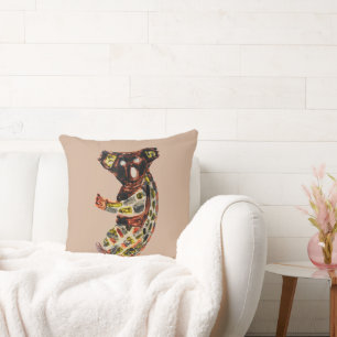 Wild Animal Aboriginal Art Koala Cushion