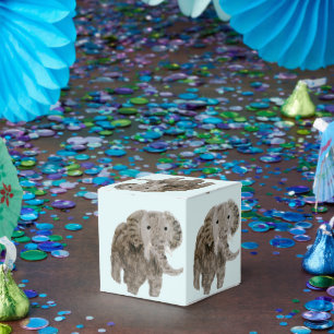 Wild Animal Art Elephants Favour Box