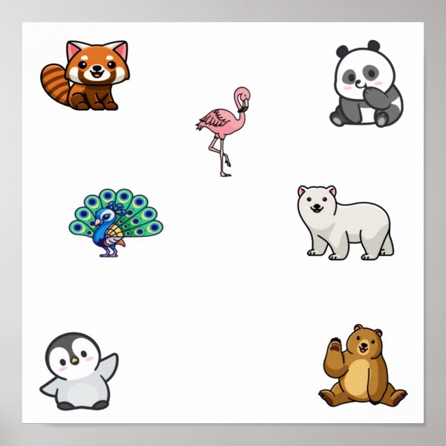 Wild animal collection poster (Front)