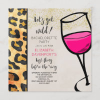 Wild Animal Print and Wine Glass Bachelorette