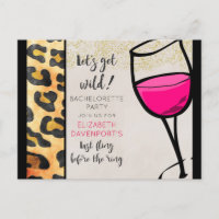 Wild Animal Print and Wine Glass Bachelorette