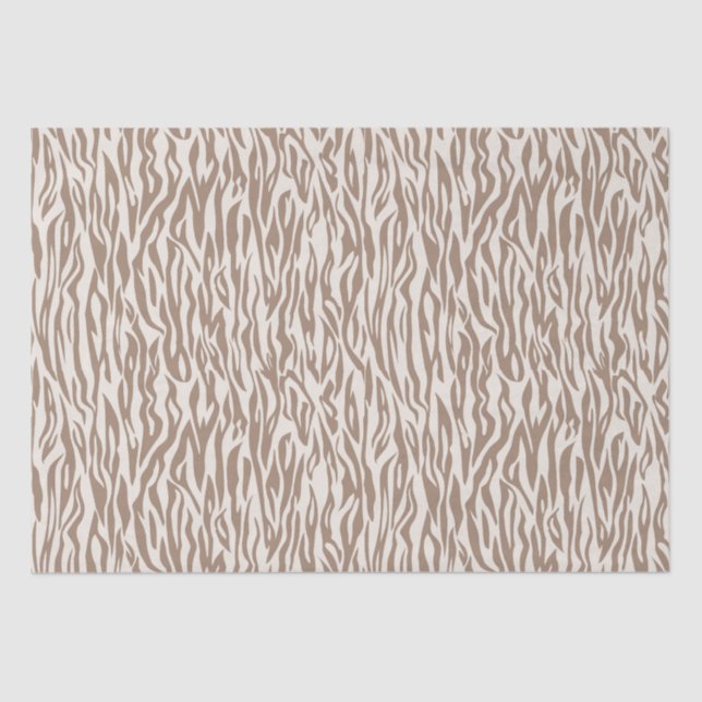 Wild Animal Print Beige Safari theme Tissue Paper (Front)