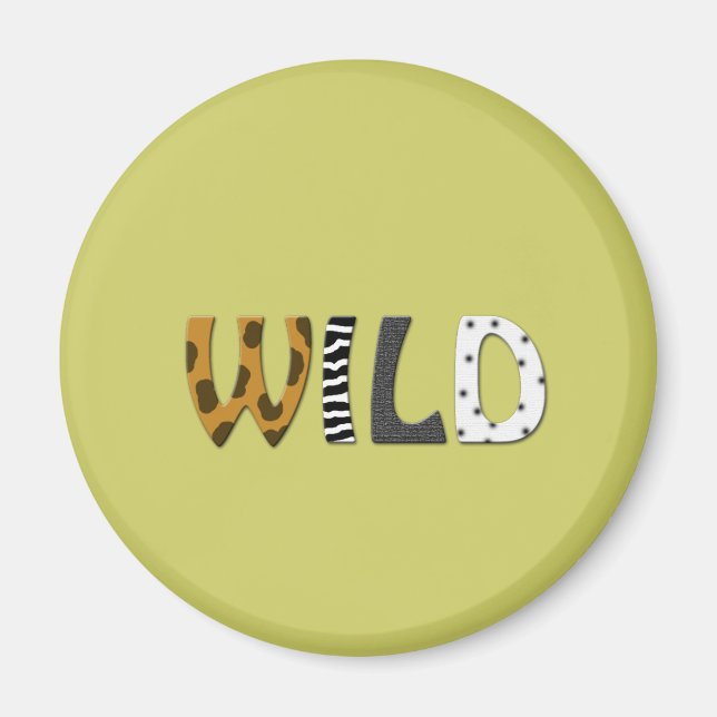 Wild Animal print magnet (Front)