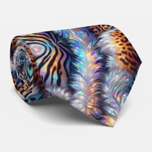 Wild Animal Print Opal Spotted Neck Tie