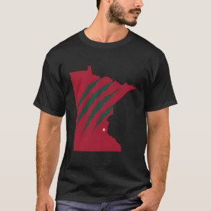 Wild Animal Scratches Through Minnesota T-Shirt