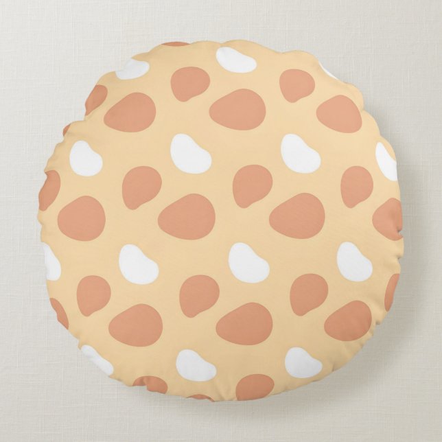 Wild Animal Skin Round Cushion (Front)