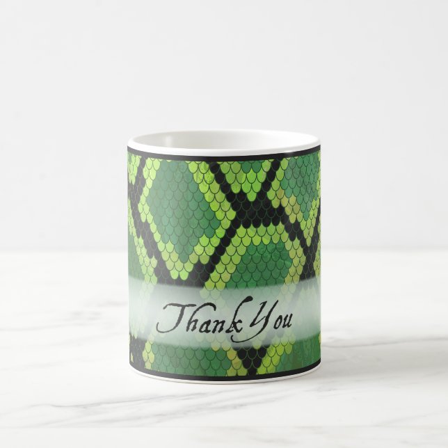 Wild Animal Snake Thank You Coffee Mug (Center)