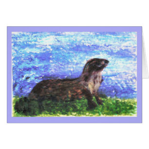 Wild Animal Sparkly River Otter