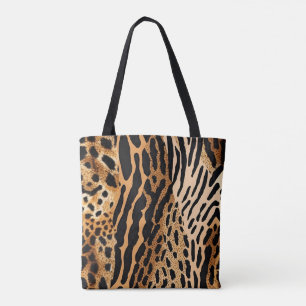 Wild Animal SpotteD Assymetric Pattern Design 1 Tote Bag