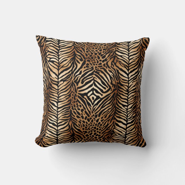 Wild Animal Symmetric Pattern Design 3 Cushion (Front)