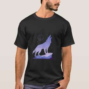 Wild Animal Wildlife Full Moon Howling Wolf Tank T