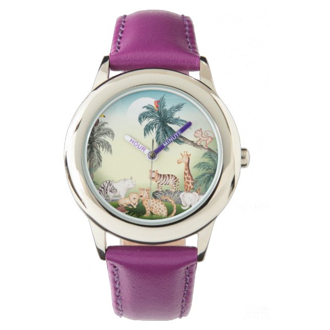 wild Animal With Jungle Tree Watch (Front)