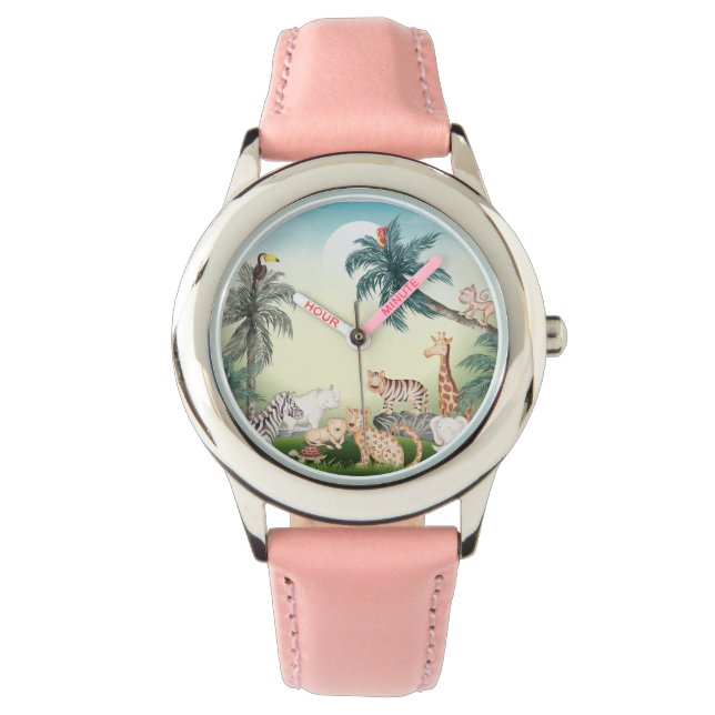wild Animal With Jungle Tree Watch (Front)