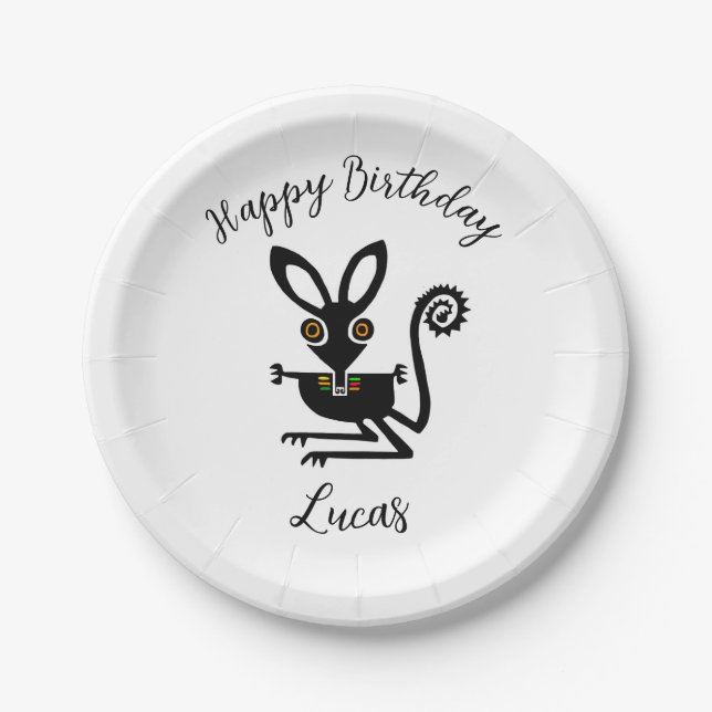 Wild animals -  BILBY -  Aussie wildlife - Party Paper Plate (Front)