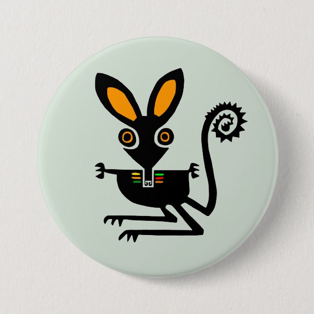 Wild animals -  BILBY - Marsupial- Wildlife - 7.5 Cm Round Badge (Front)